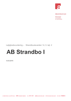 Abildhauge – Lejlighedsvurdering 2015