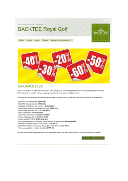 BACKTEE Royal Golf - Golfafdelingen.dk