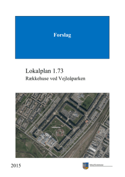 lokalplan 1.73 Rækkehuse ved Vejleåparken