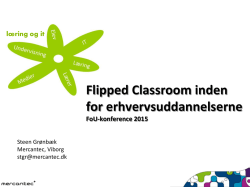 Flipped Classroom inden for erhvervsuddannelserne