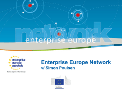 Koordinator Simon Poulsen, Enterprise Europe Network