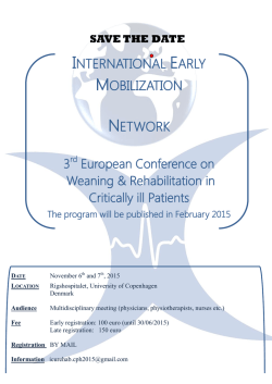 INTERNATIONAL EARLY MOBILIZATION NETWORK