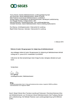 Referat fra brugergruppemødet den 21. januar 2015