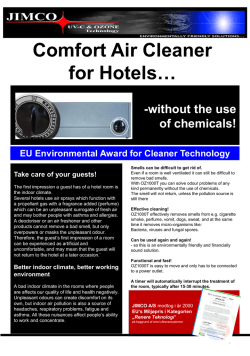 OZ1000T Remove unplesant odours with timer for hotel