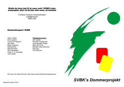 SVBK`s Dommerprojekt - Sjællands Volleyball Kreds
