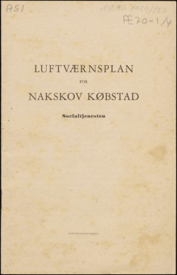 Luftværnsplan for Nakskov Købstad 1943