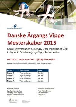 Danske Årgangs Vippe Mesterskaber 2015