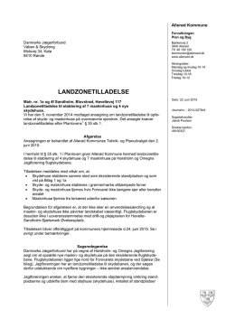 Landzonetilladelse - Hørsholm & Omegns Jagtforening