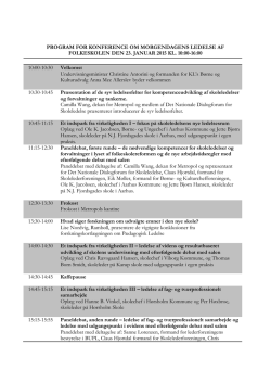Program for konferencen