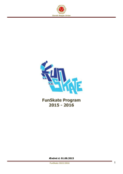 FunSkate Program 2015 - 2016