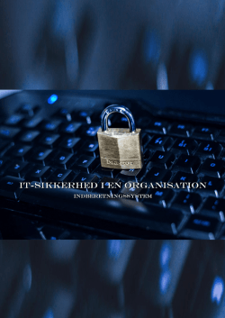 It-sikkerhed i en organisation 2015