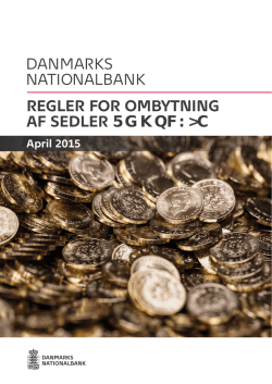 danmarks nationalbank regler for ombytning af
