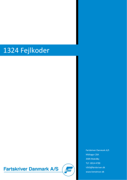 1324_Fejlkoder - Fartskriver.dk