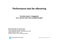 Performance test før AB92 aflevering