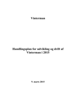 Handlingsplan - Vinterman.dk