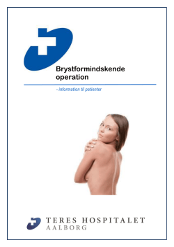 Patientinformation - Brystreduktion