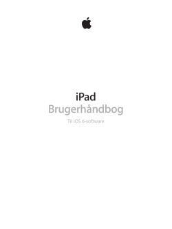 iPad Brugerhåndbog - Ringsted Lilleskole