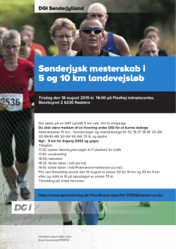 Sønderjysk mesterskab i 5 og 10 km landevejsløb