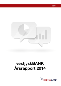 vestjyskBANK Årsrapport 2014