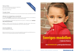 Sveriges-modellen i teori og praksis