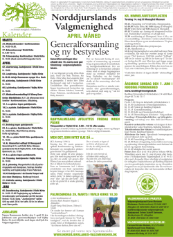 Kirkeblad for april 2015 - Norddjurslands Valgmenighed