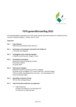 Hent dagsordenen for FSTA`s generalforsamling 2015.