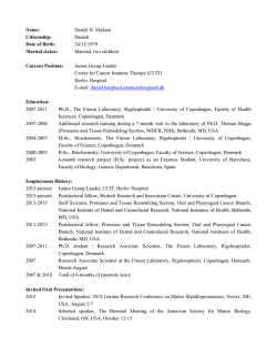 CURRICULUM VITAE - Herlev Hospital