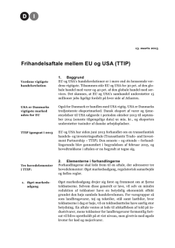 Frihandelsaftale mellem EU og USA (TTIP)