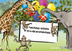 Fødselsdags invitation til en vild børnefødselsdag