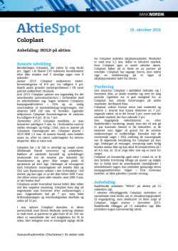 Coloplast - BankNordik