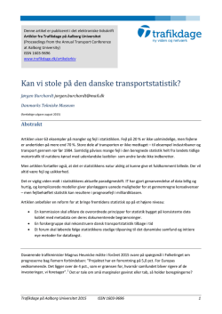 Kan vi stole på den danske transportstatistik?