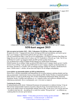 SIM-kort august 2015