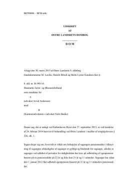 Østre Landsrets dom af 30. marts 2015