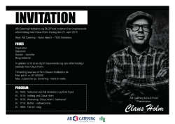 Invitation _Claus _Holm