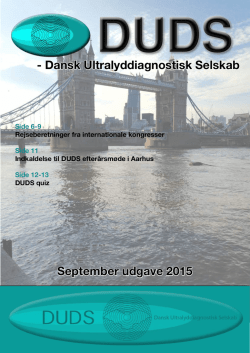 nr. 2 September - Dansk Ultralyddiagnostisk Selskab