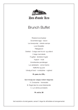 Brunch Buffet - Den Gamle Kro, Hornslet