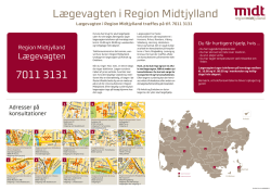 Læs folder om lægevagten i Region Midtjylland