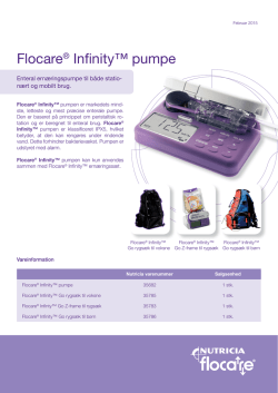Flocare® Infinity™ pumpe