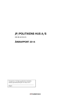 Årsrapport 2014 / PDF / 380 KB