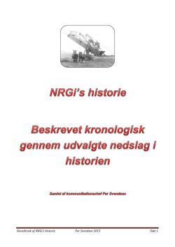 Hovedtræk af NRGi`s historie Per Svendsen 2015