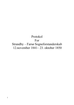 Forhandlingsprotokol 1841-1850 - Lokalhistorisk Arkiv for Farsø og