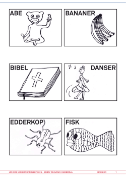 EDDERKOP FISK BIBEL DANSER ABE BANANER