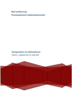 Rød certificering Finanssektorens Uddannelsescenter Kompendium