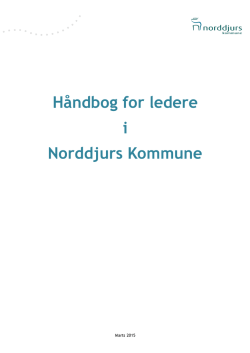 Ledelseshåndbog for ledere i Norddjurs Kommune