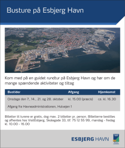 Gratis busture på Esbjerg Havn onsdage i oktober