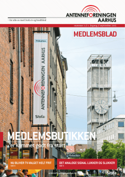 MEDLEMSBUTIKKEN - Antenneforeningen Aarhus