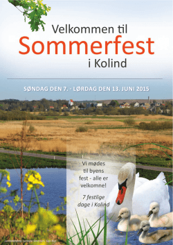 Kolind sommerfest program 2015 - Kolind