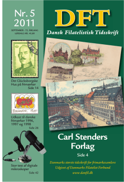 Nr. 5 2011 - Danmarks Filatelist Forbund