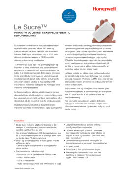 Le Sucre™ - Honeywell Security