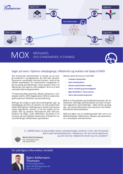 Onepager: MOX